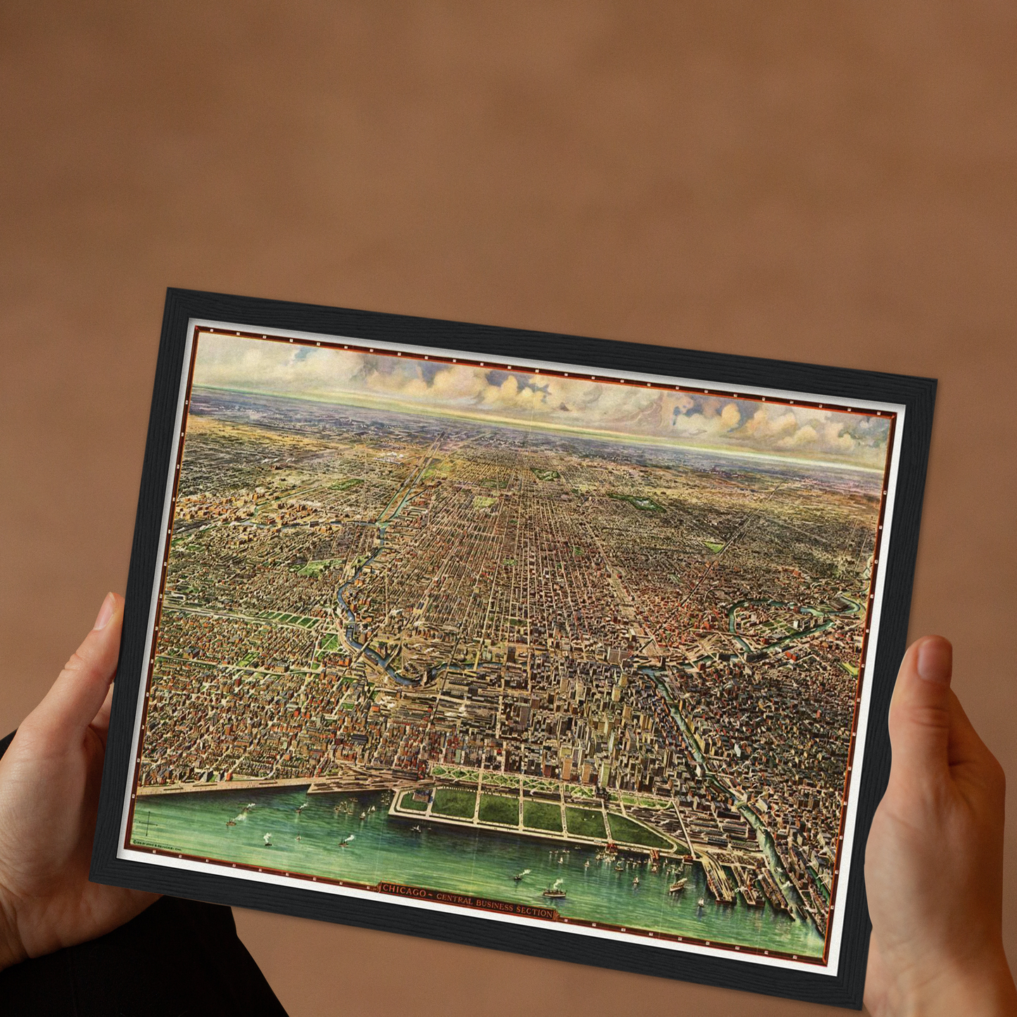 Historical city map  Test product horizontal 3 sizes