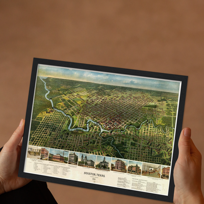 Historical city map  Test product horizontal 3 sizes