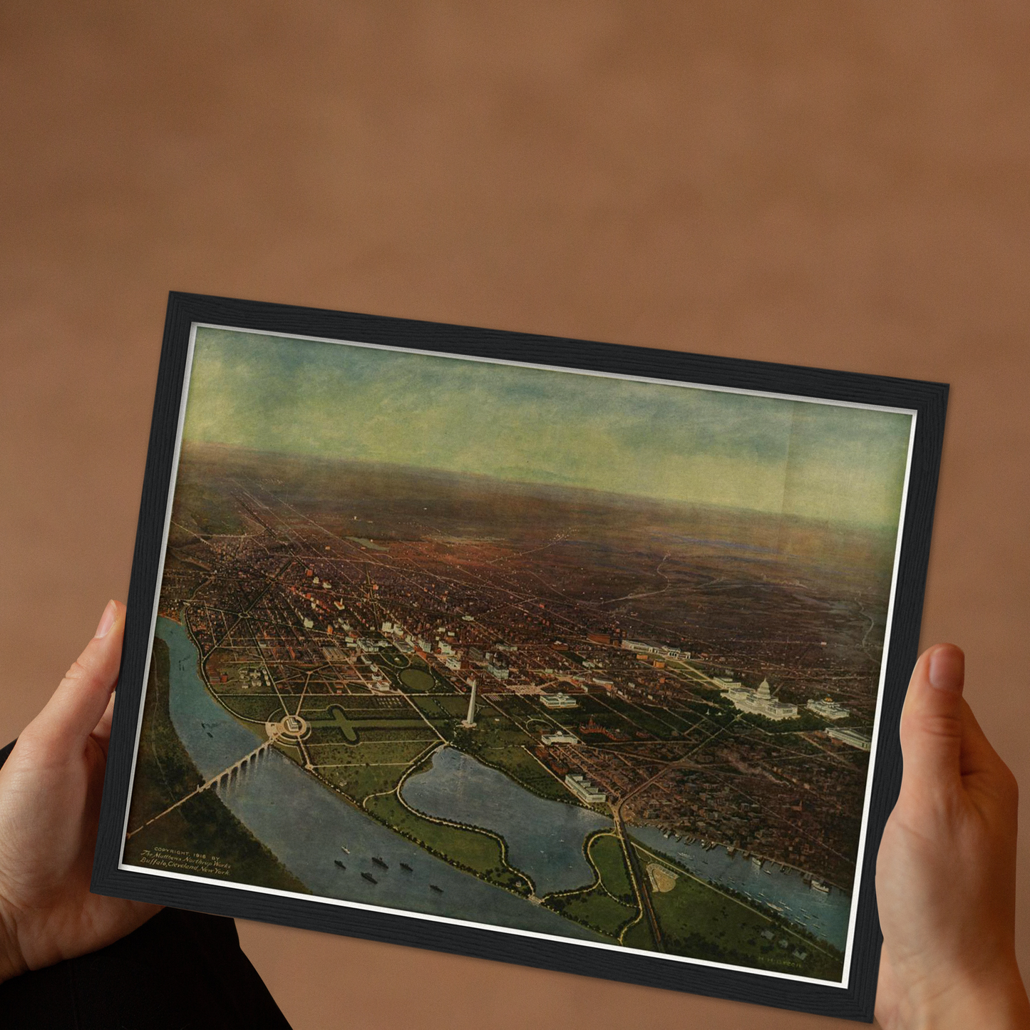 Historical city map  Test product horizontal 3 sizes