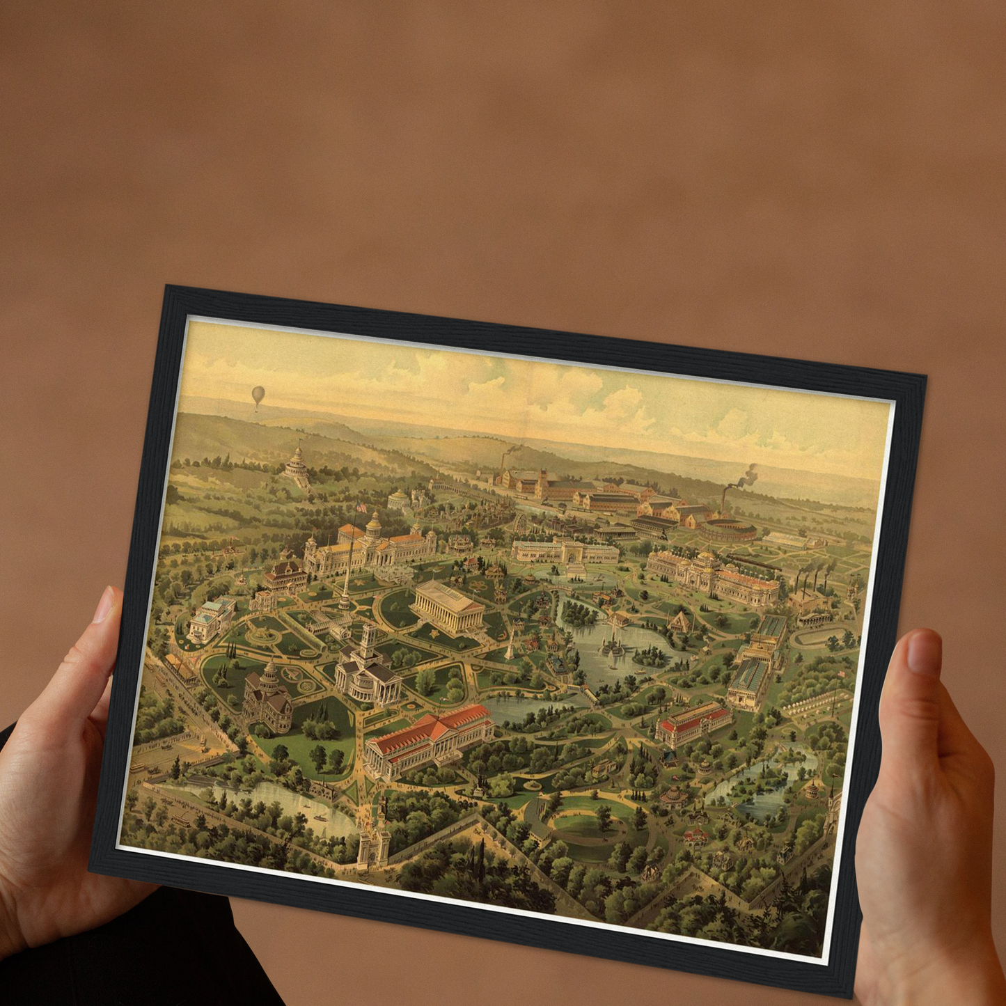 Historical city map  Test product horizontal 3 sizes