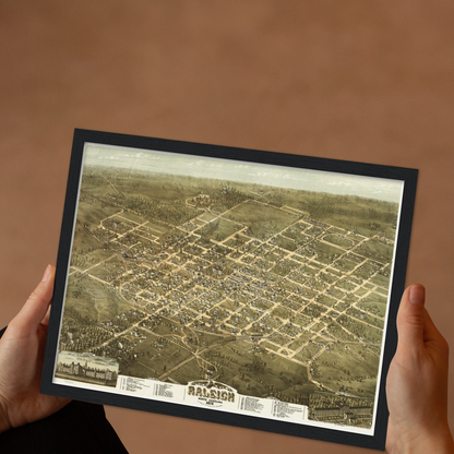 Historical city map  Test product horizontal 3 sizes