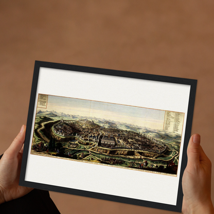 Historical city map  Test product horizontal 3 sizes