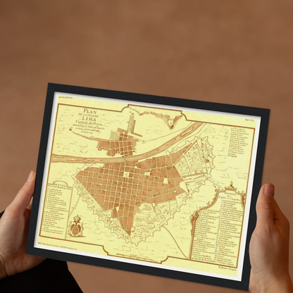 Historical city map  Test product horizontal 3 sizes