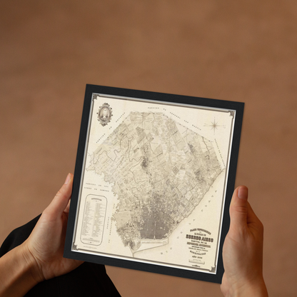 Historical city map  Test product horizontal 3 sizes