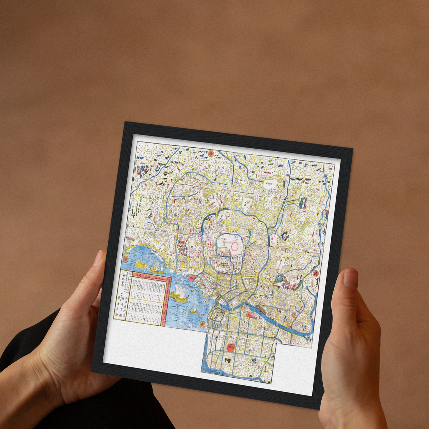 Historical city map  Test product horizontal 3 sizes