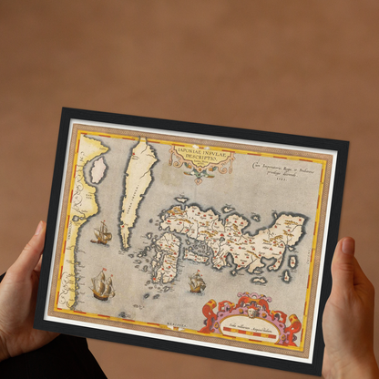 Historical city map  Test product horizontal 3 sizes