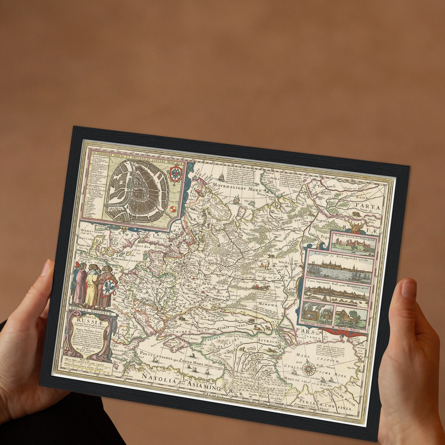 Historical city map  Test product horizontal 3 sizes
