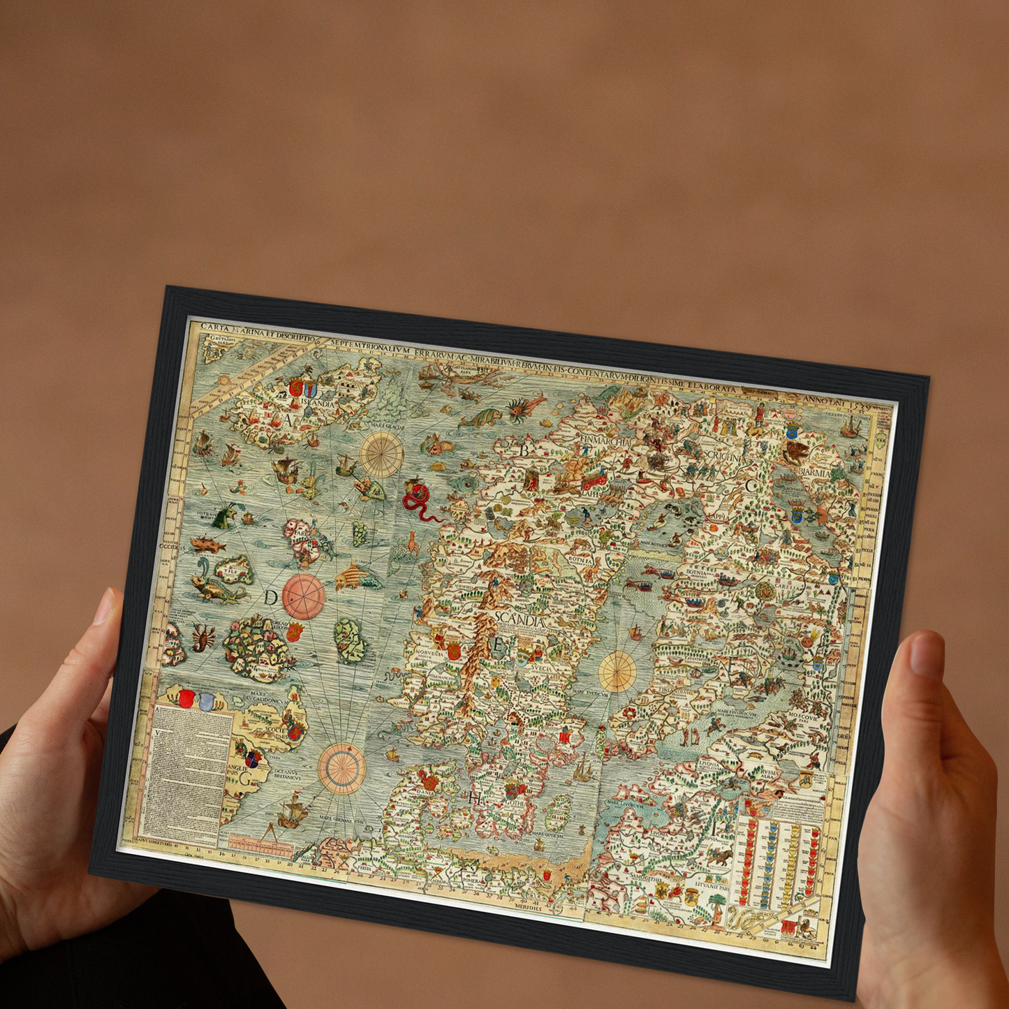 Historical city map  Test product horizontal 3 sizes