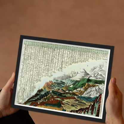 Historical city map  Test product horizontal 3 sizes