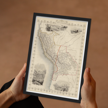 Bolivien & Peru um 1850