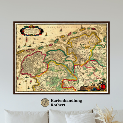 Historical city map  Test product horizontal 3 sizes