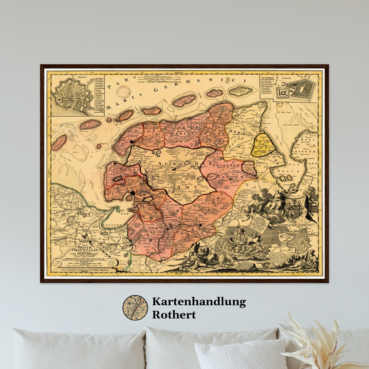Historical city map  Test product horizontal 3 sizes