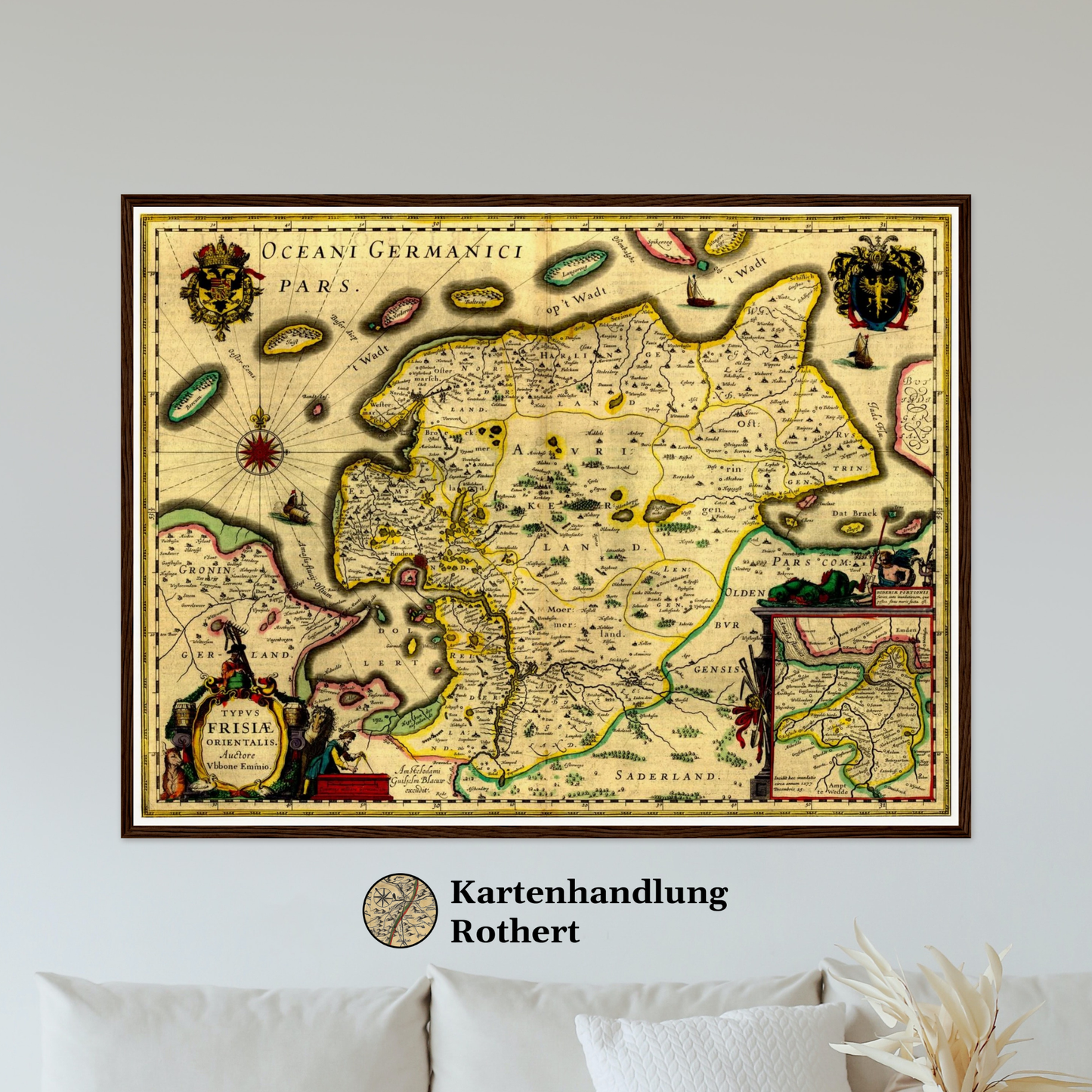 Historical city map  Test product horizontal 3 sizes