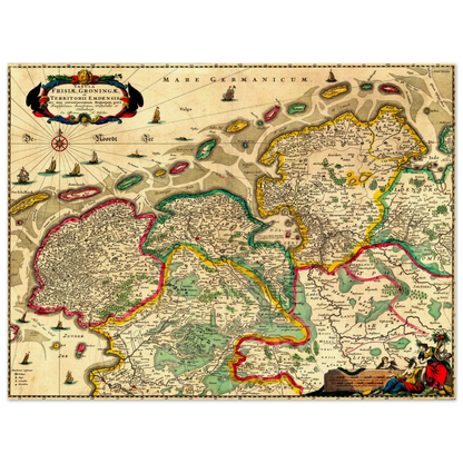 Historical city map  Test product horizontal 3 sizes