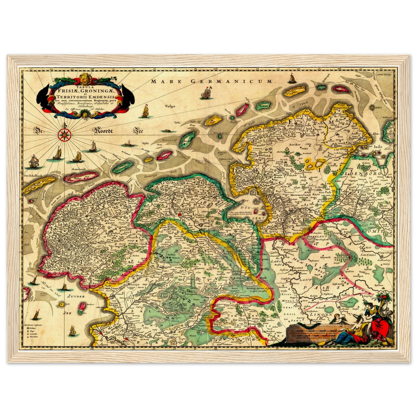 Historical city map  Test product horizontal 3 sizes