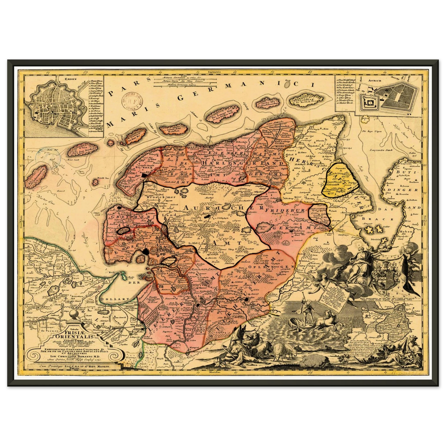 Historical city map  Test product horizontal 3 sizes