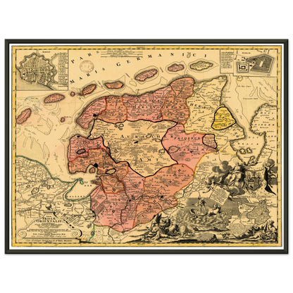 Historical city map  Test product horizontal 3 sizes