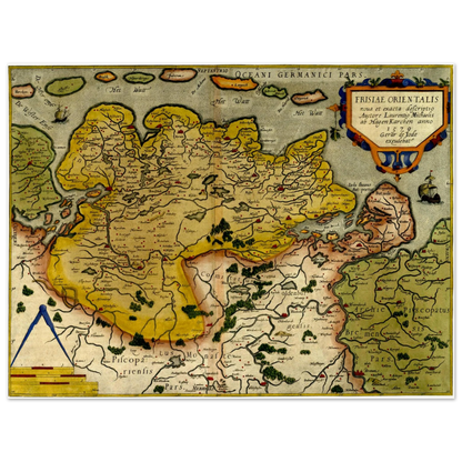 Historical city map  Test product horizontal 3 sizes