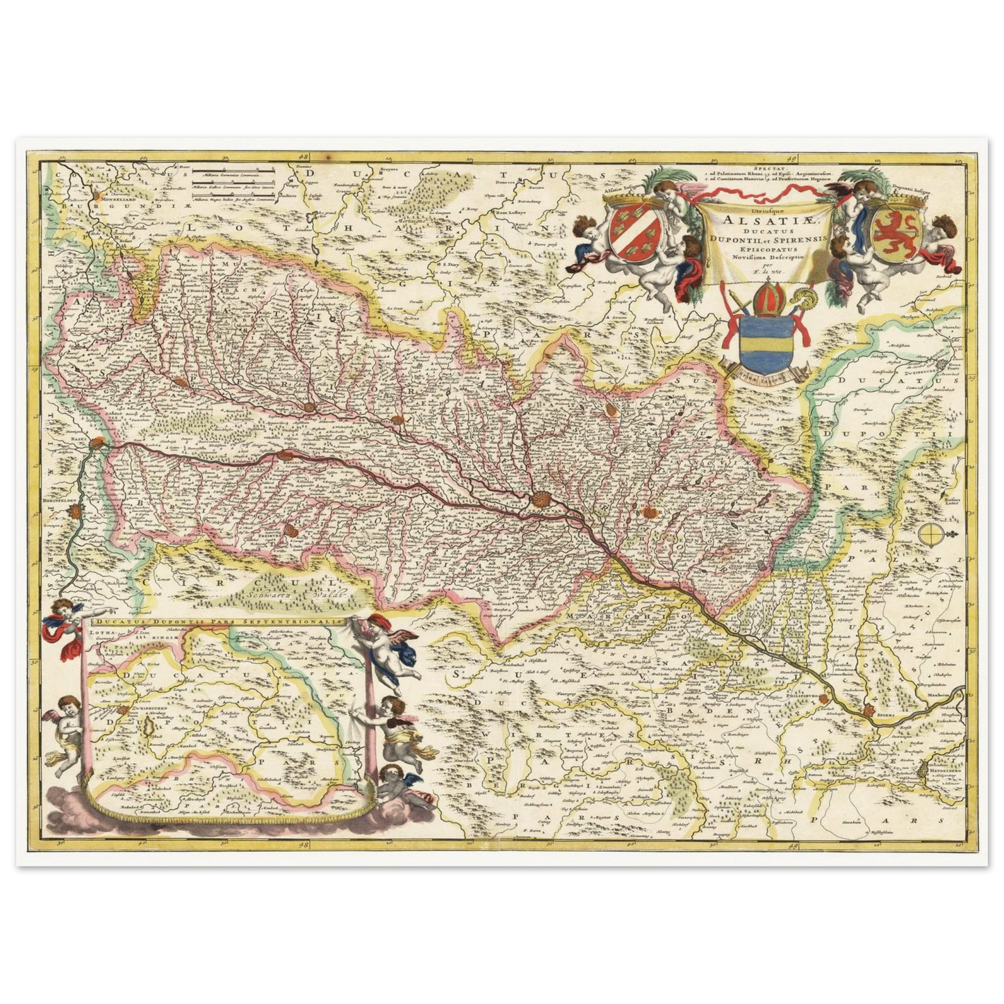 Historical city map  Test product horizontal 3 sizes