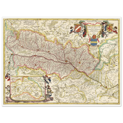 Historical city map  Test product horizontal 3 sizes