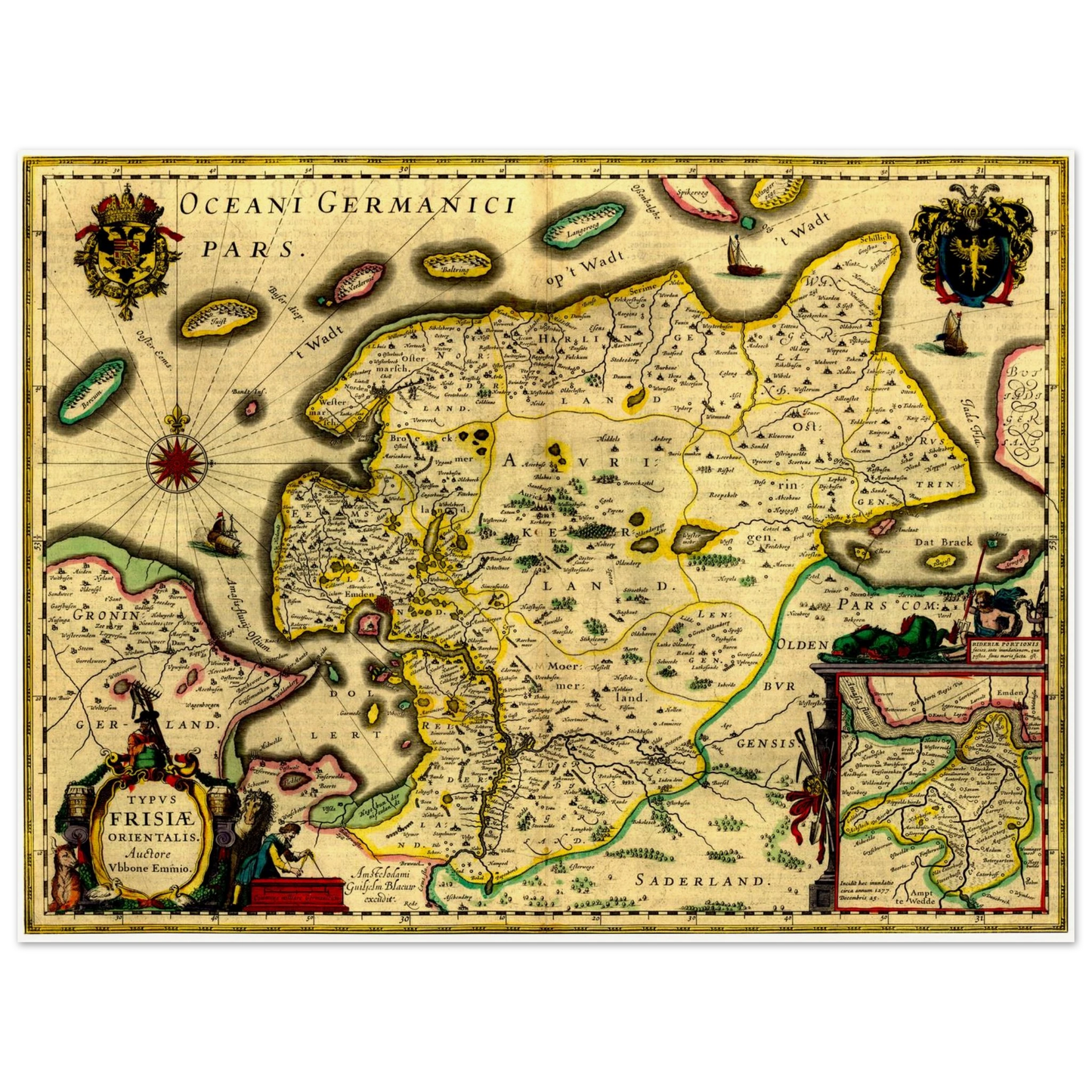 Historical city map  Test product horizontal 3 sizes