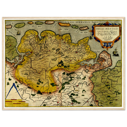 Historical city map  Test product horizontal 3 sizes