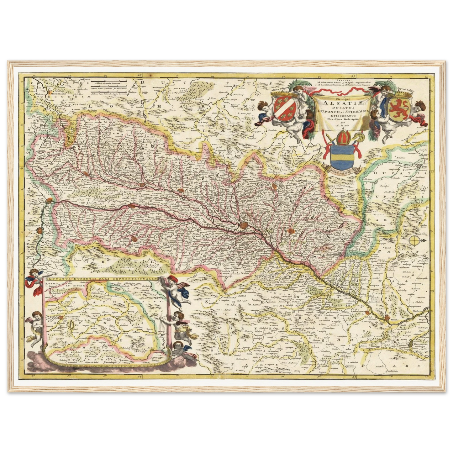 Historical city map  Test product horizontal 3 sizes