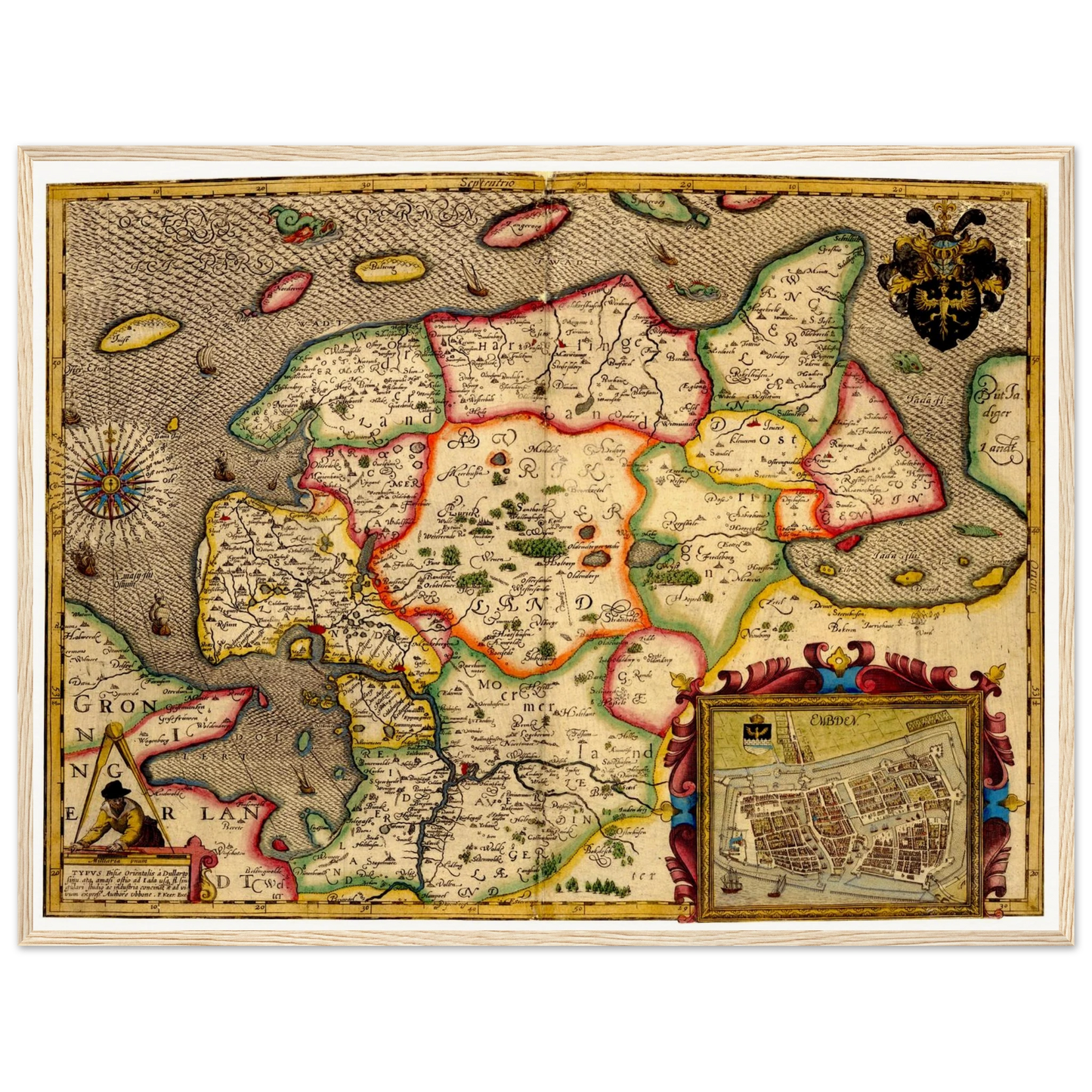 Historical city map  Test product horizontal 3 sizes