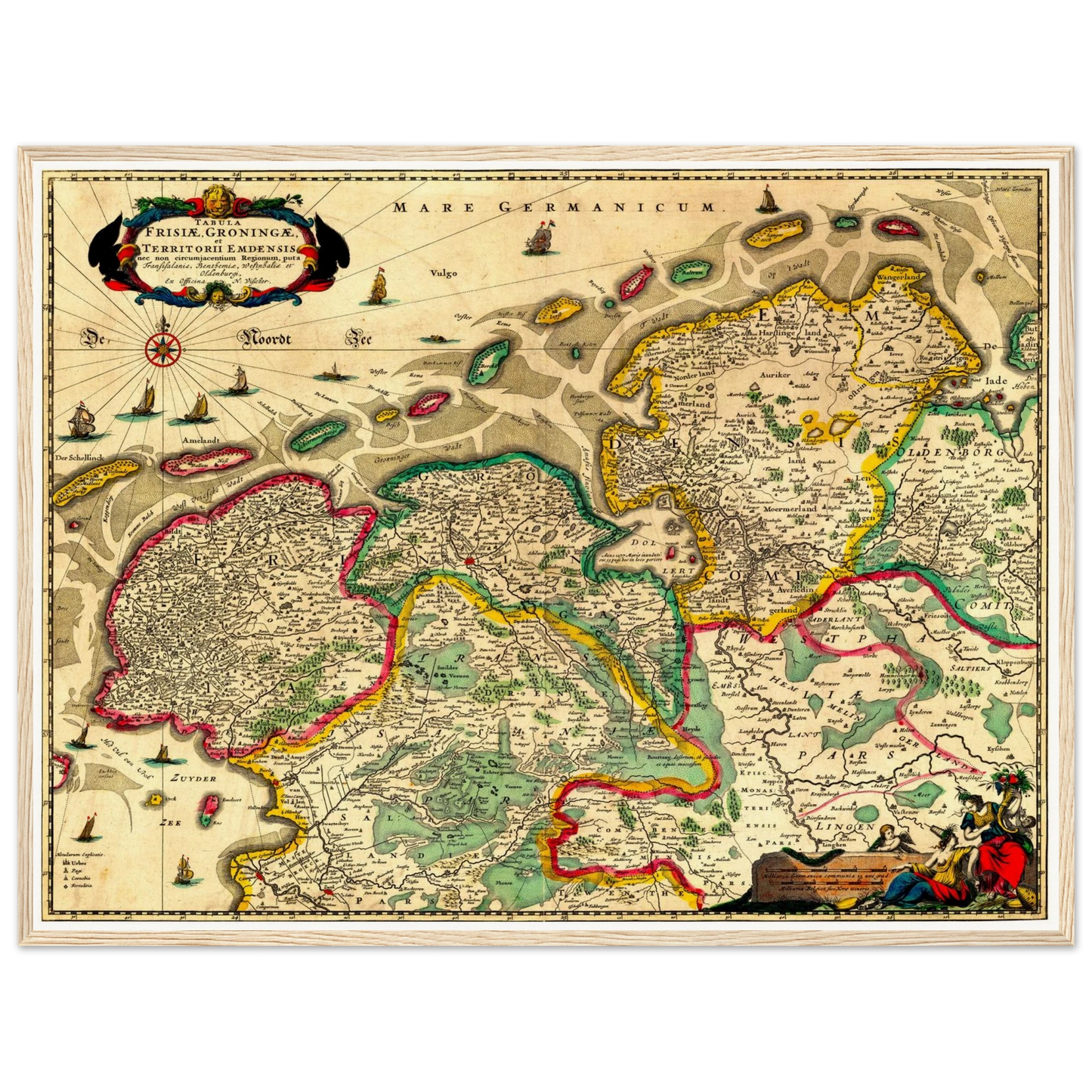 Historical city map  Test product horizontal 3 sizes