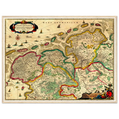 Historical city map  Test product horizontal 3 sizes