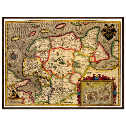 Historical city map  Test product horizontal 3 sizes