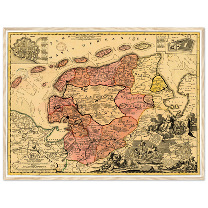 Historical city map  Test product horizontal 3 sizes