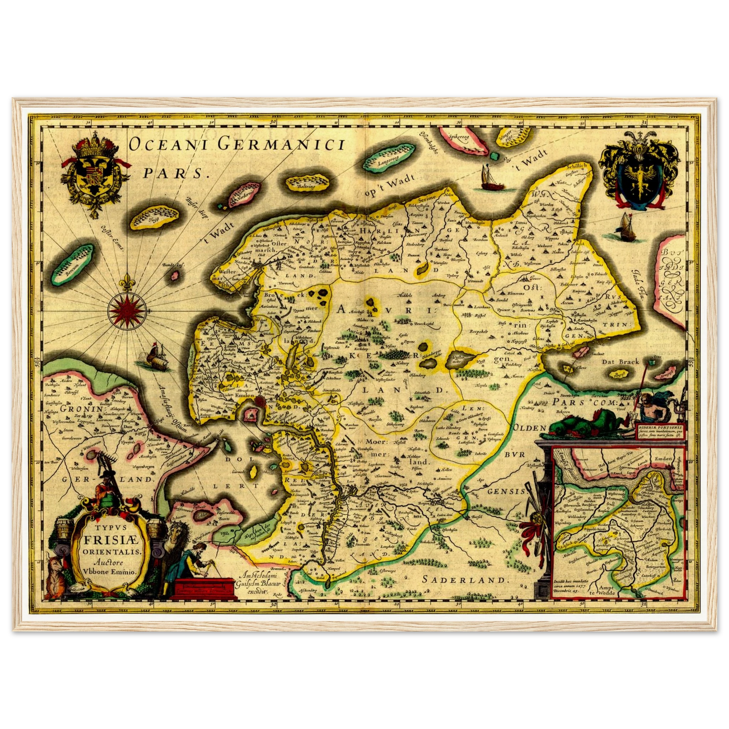 Historical city map  Test product horizontal 3 sizes