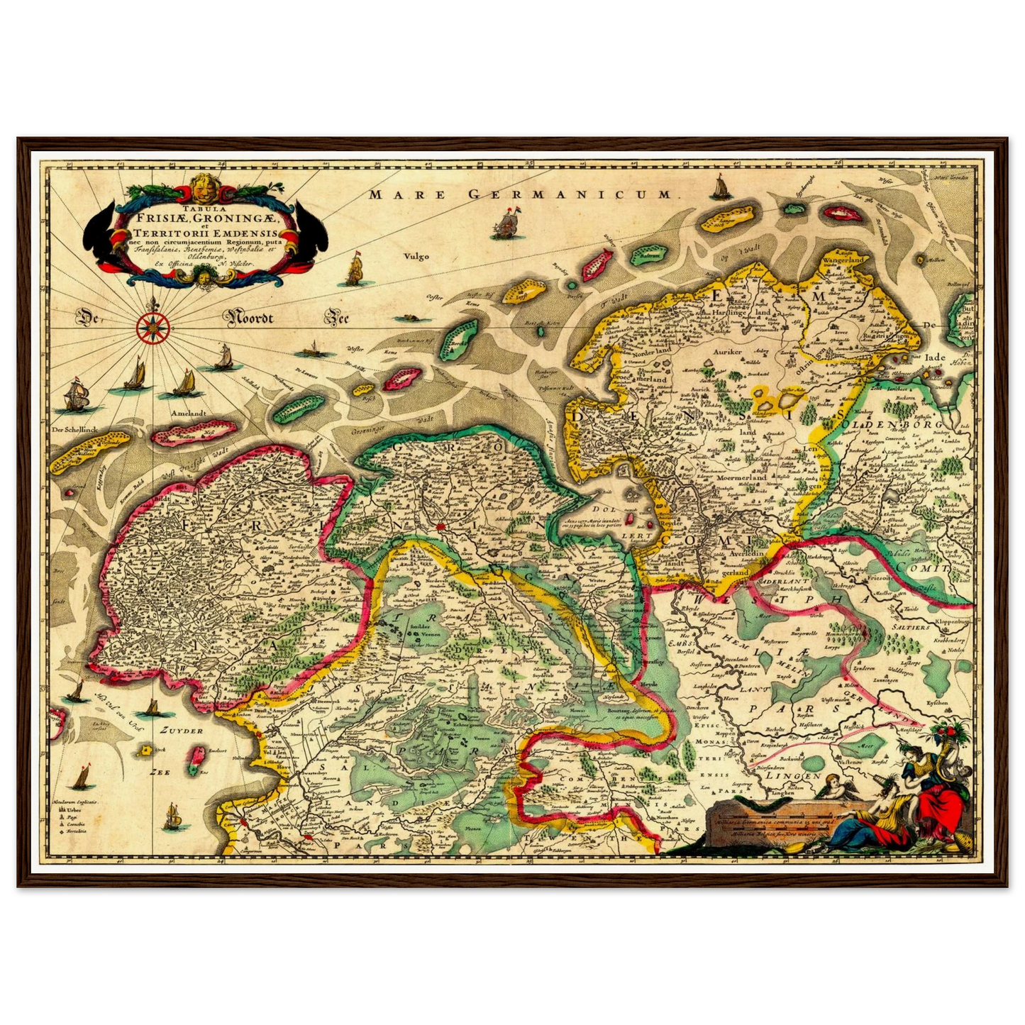 Historical city map  Test product horizontal 3 sizes