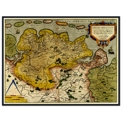 Historical city map  Test product horizontal 3 sizes