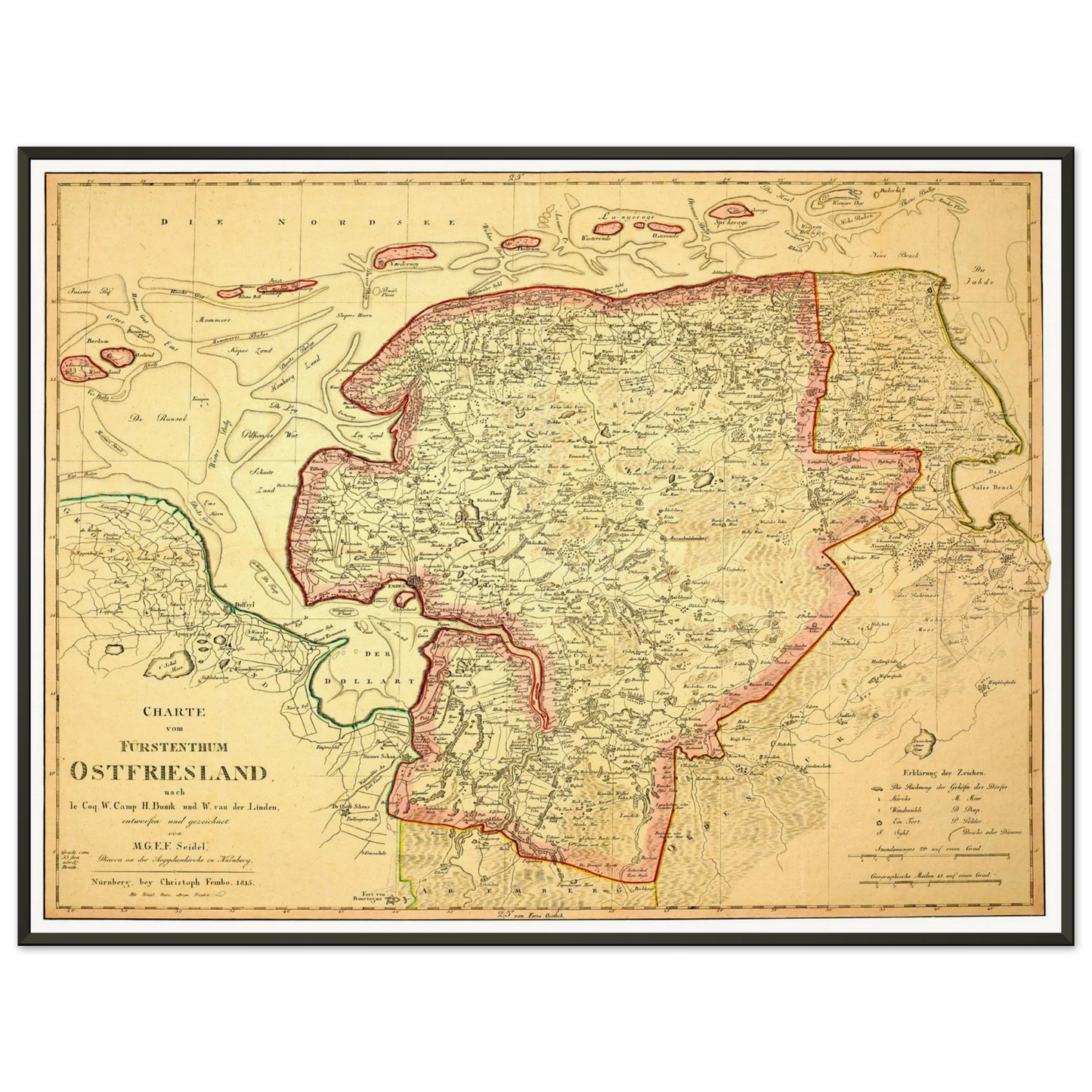 Historical city map  Test product horizontal 3 sizes