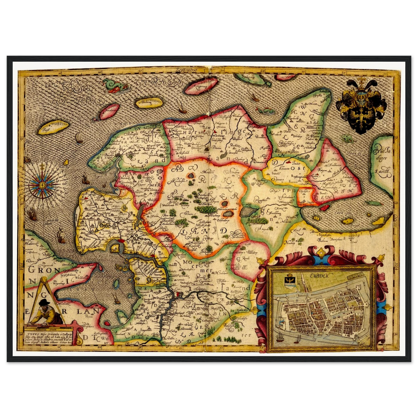 Historical city map  Test product horizontal 3 sizes