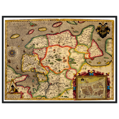 Historical city map  Test product horizontal 3 sizes