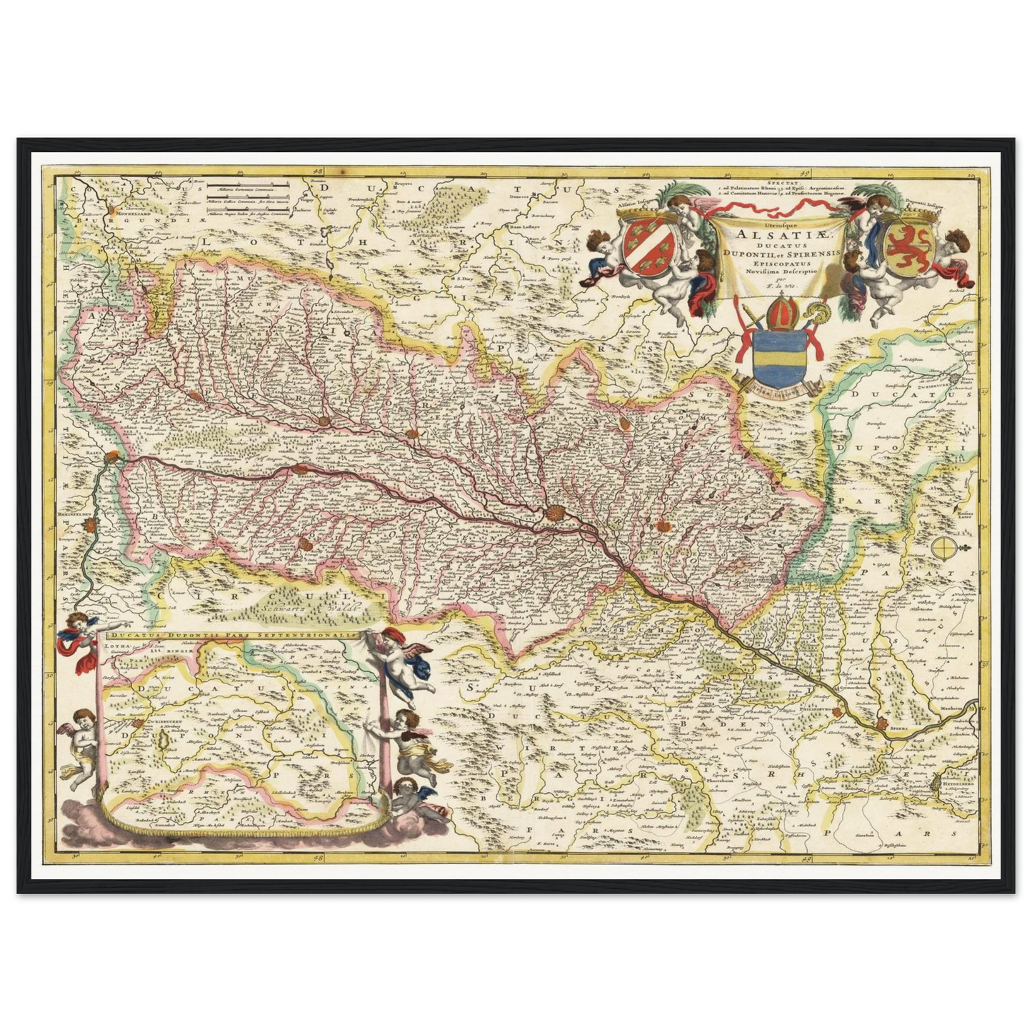 Historical city map  Test product horizontal 3 sizes