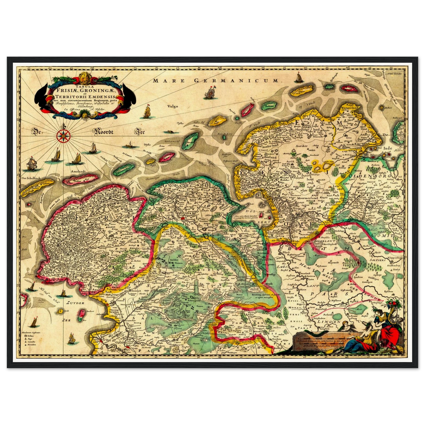 Historical city map  Test product horizontal 3 sizes