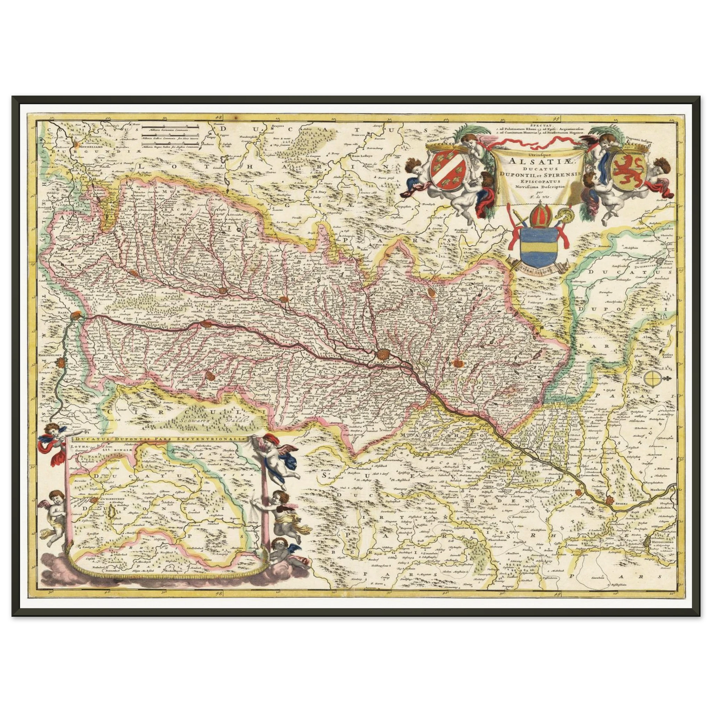 Historical city map  Test product horizontal 3 sizes