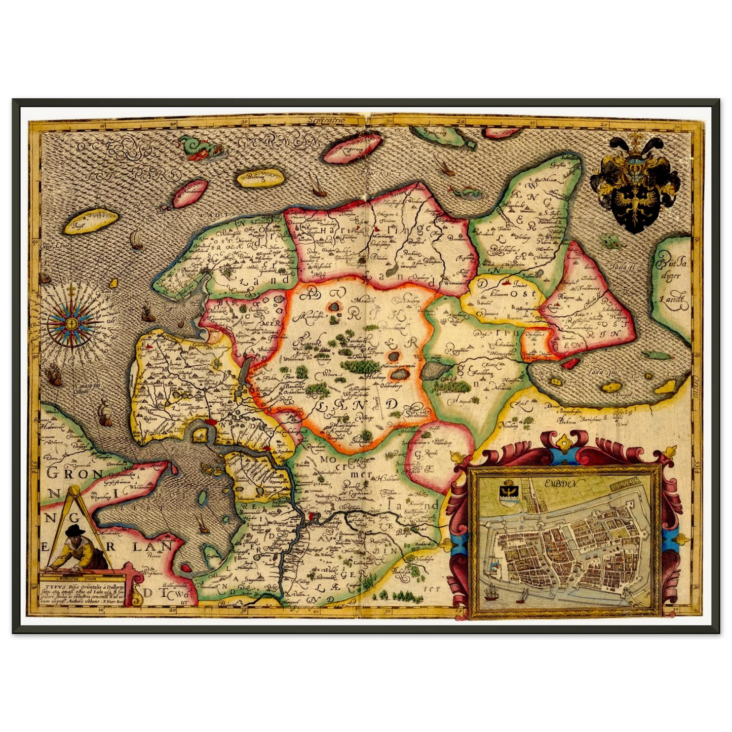 Historical city map  Test product horizontal 3 sizes