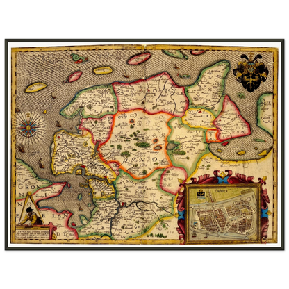 Historical city map  Test product horizontal 3 sizes