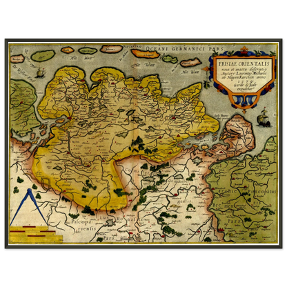 Historical city map  Test product horizontal 3 sizes