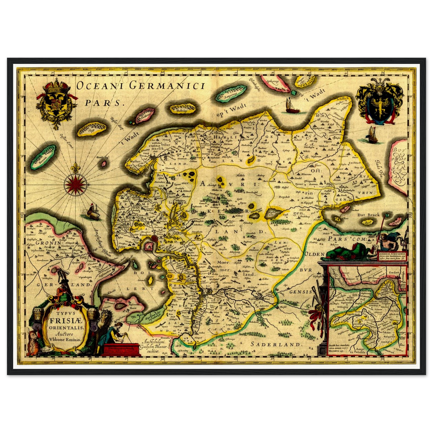 Historical city map  Test product horizontal 3 sizes