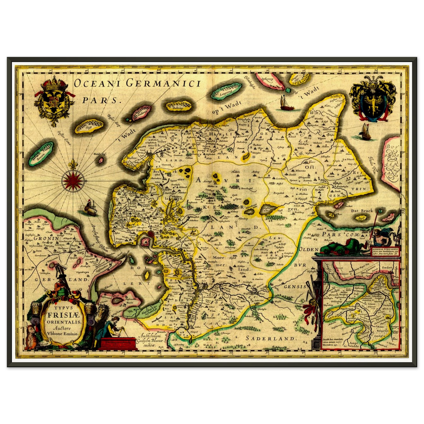 Historical city map  Test product horizontal 3 sizes