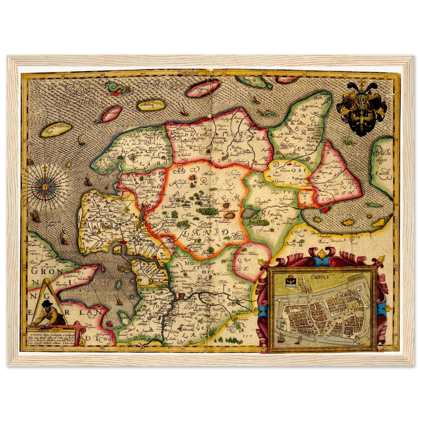 Historical city map  Test product horizontal 3 sizes