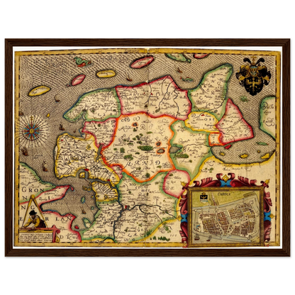 Historical city map  Test product horizontal 3 sizes