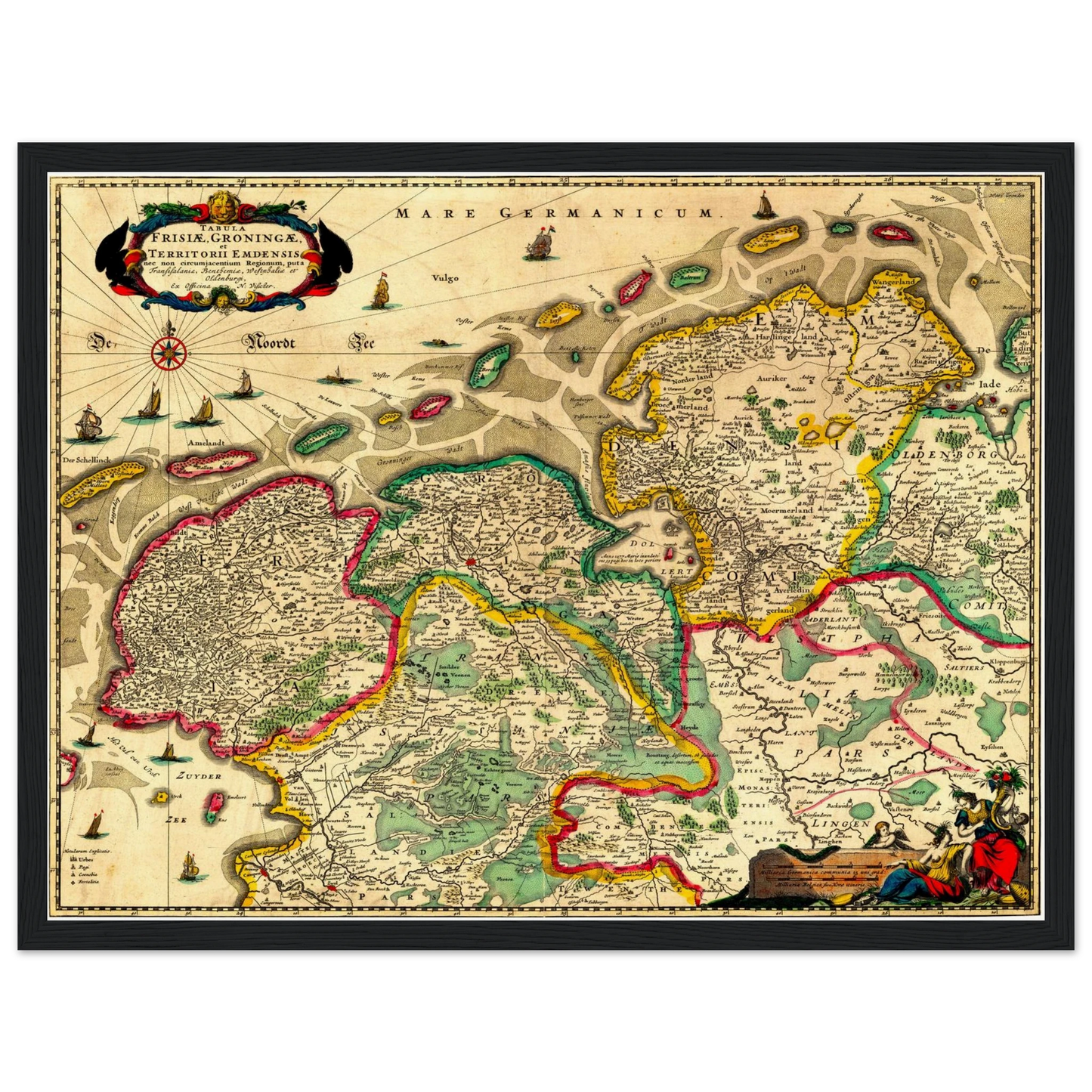 Historical city map  Test product horizontal 3 sizes