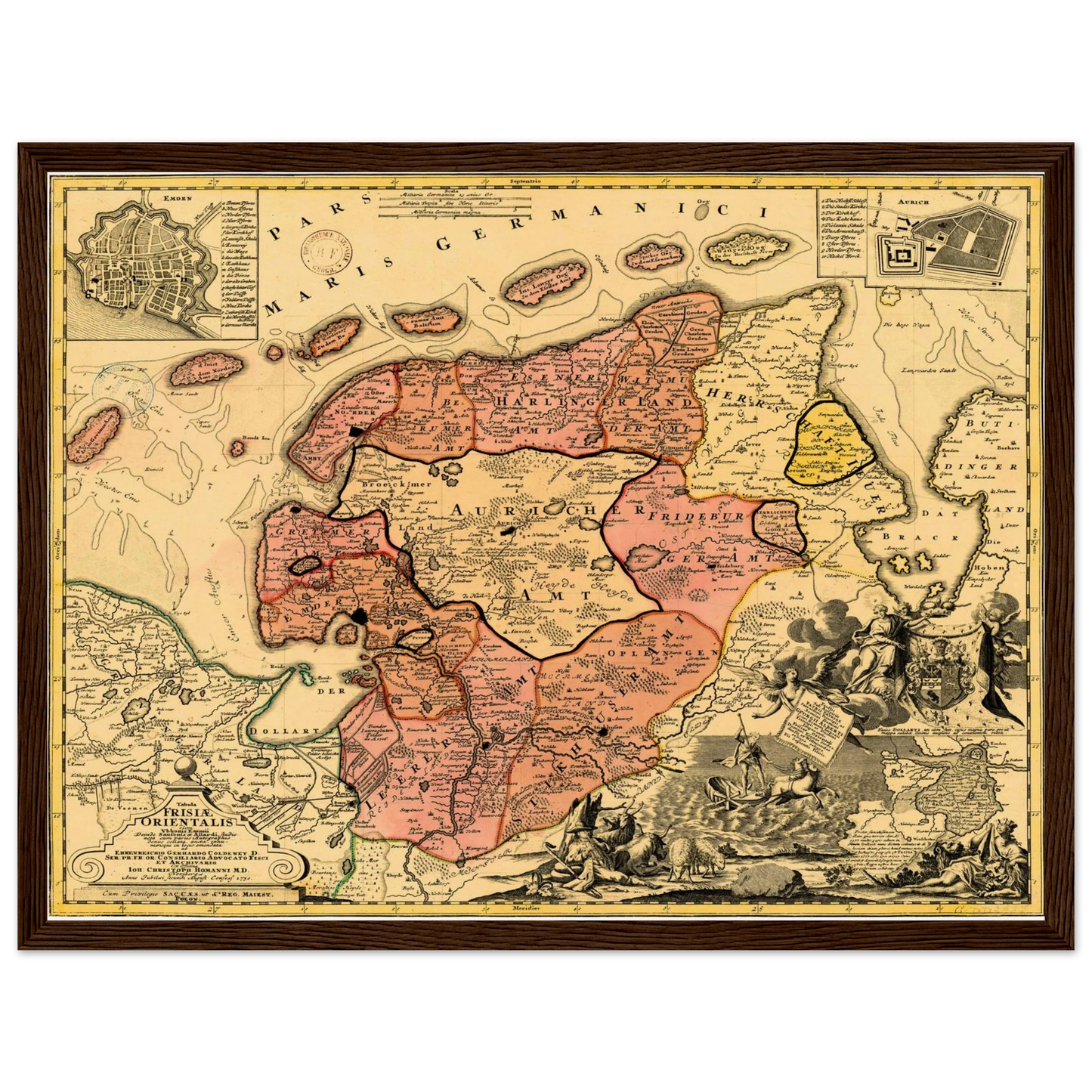 Historical city map  Test product horizontal 3 sizes
